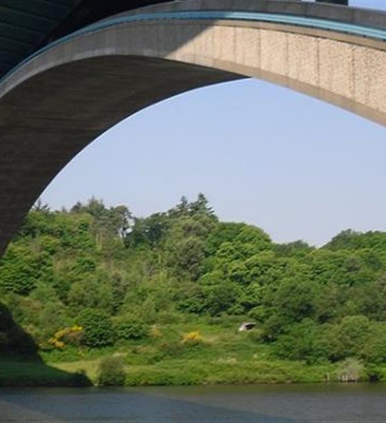 Nouveau pont de La Roche Bernard camping Les Embruns Camoël entre Arzal, La Roche Bernard et Pénestin sud Morbihan
