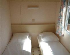 Chambre lits jumeaux mobil home Hoédic camping Les Embruns Camoël entre Arzal, La Roche Bernard et Pénestin sud Morbihan